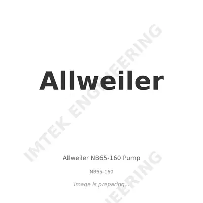 Allweiler Allweiler NB65-160 Pump - NB65-160