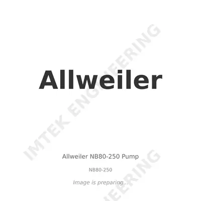 Allweiler Allweiler NB80-250 Pump - NB80-250