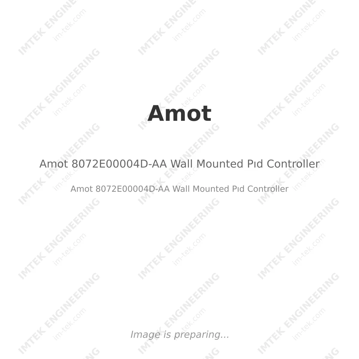 Amot Amot 8072E00004D-AA Wall Mounted Pıd Controller - Amot 8072E00004D-AA Wall Mounted Pıd Controller