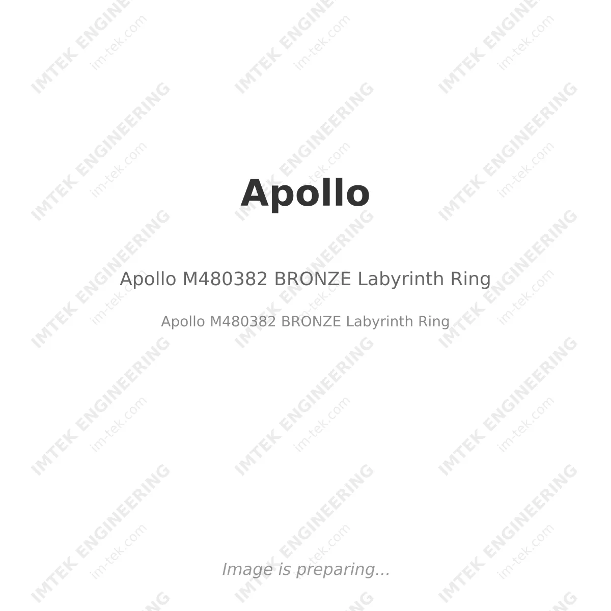 Apollo Apollo M480382 BRONZE Labyrinth Ring - Apollo M480382 BRONZE Labyrinth Ring