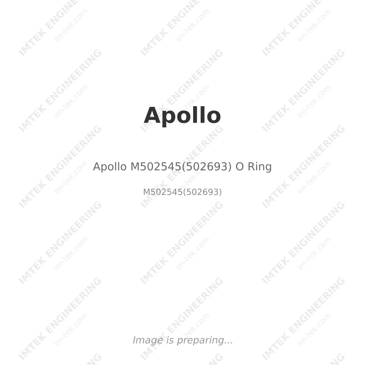 Apollo Apollo M502545(502693) O Ring - M502545(502693)