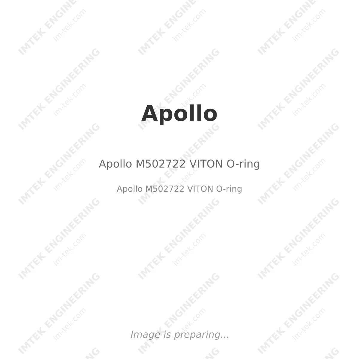 Apollo Apollo M502722 VITON O-ring - Apollo M502722 VITON O-ring