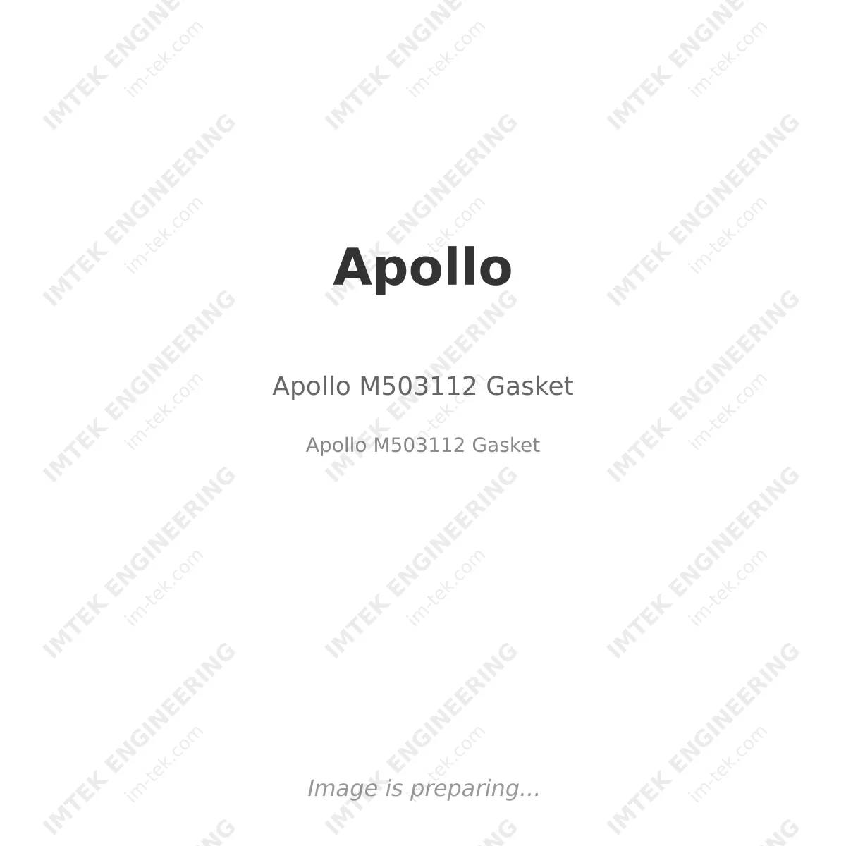 Apollo Apollo M503112 Gasket - Apollo M503112 Gasket