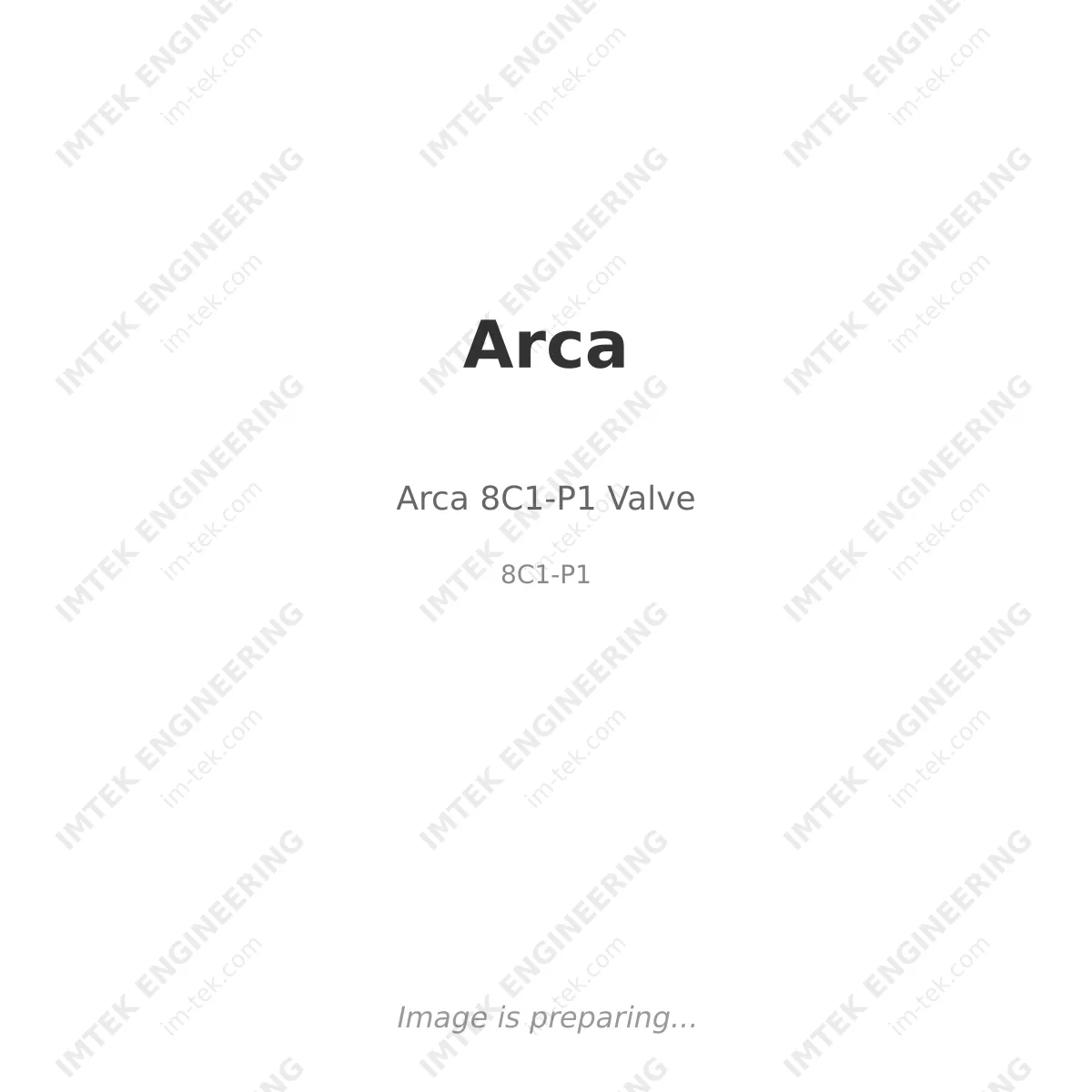 Arca Arca 8C1-P1 Valve - 8C1-P1