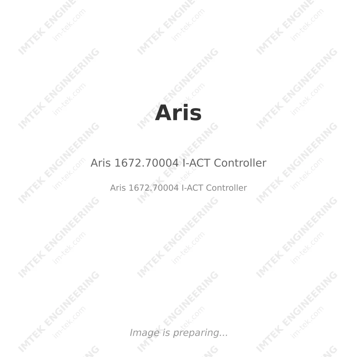 Aris Aris 1672.70004 I-ACT Controller - Aris 1672.70004 I-ACT Controller