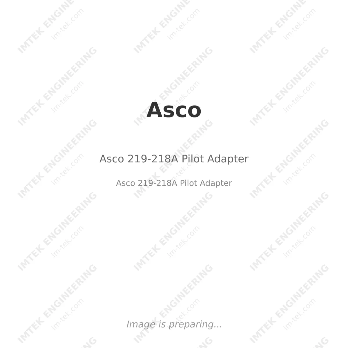 Asco Asco 219-218A Pilot Adapter - Asco 219-218A Pilot Adapter