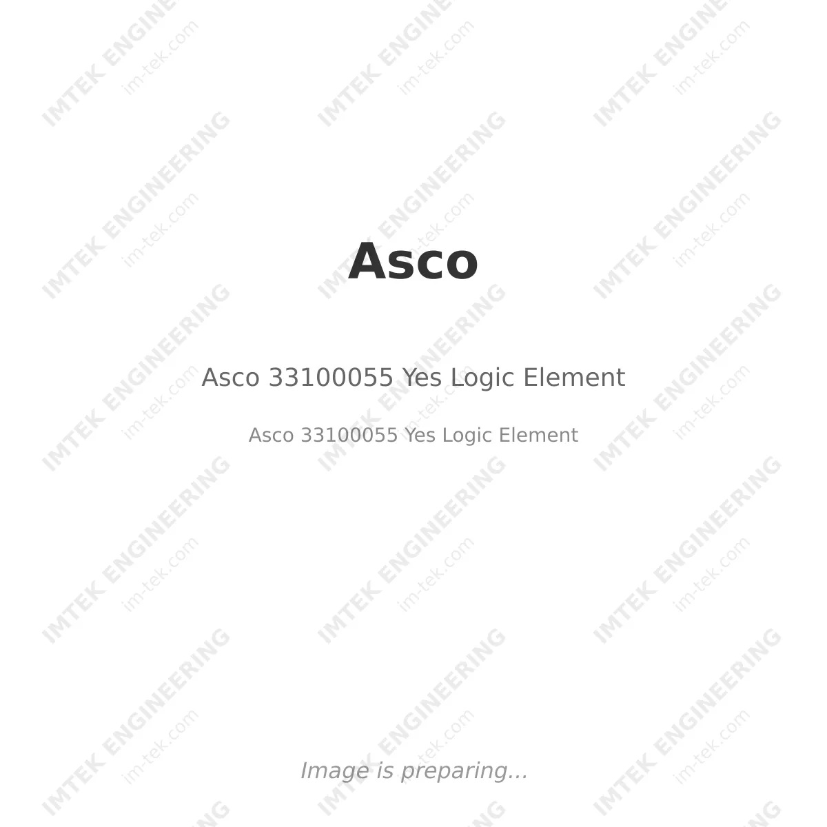 Asco Asco 33100055 Yes Logic Element - Asco 33100055 Yes Logic Element
