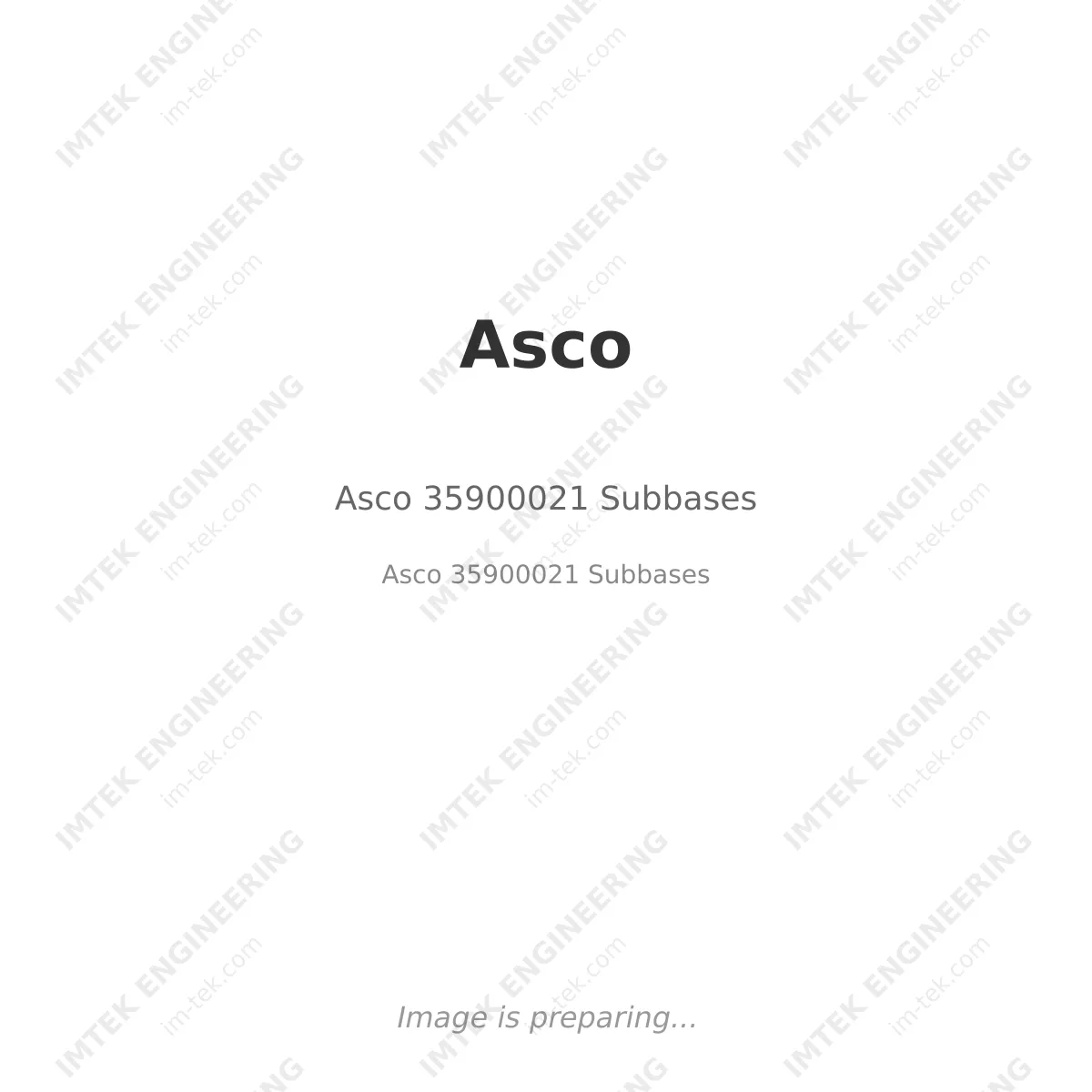 Asco Asco 35900021 Subbases - Asco 35900021  Subbases
