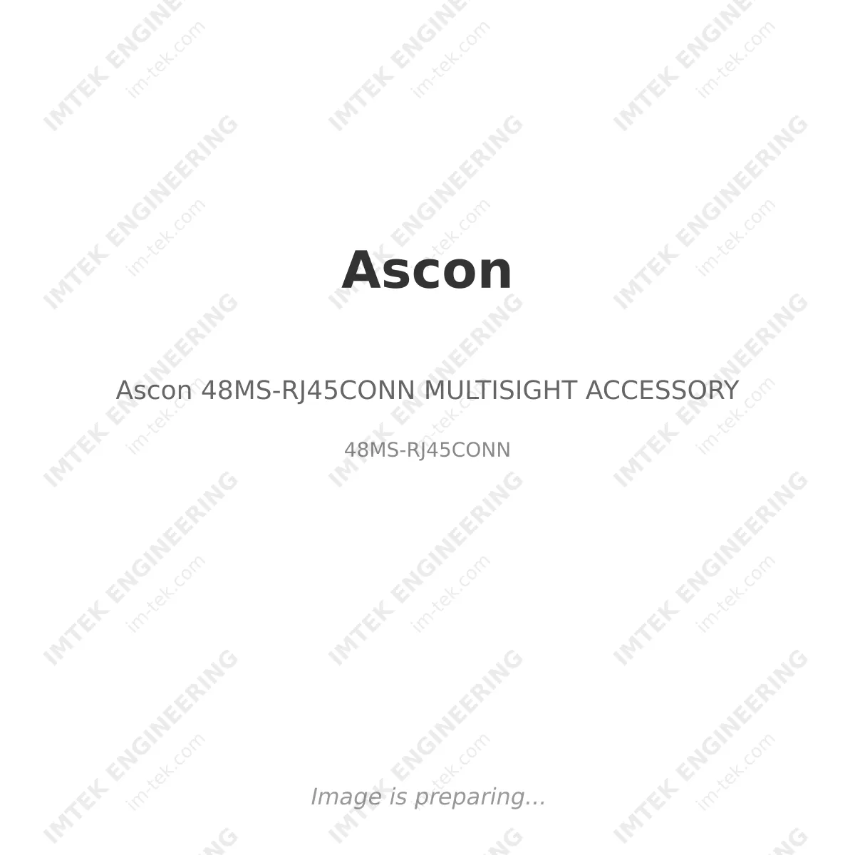 Ascon Ascon 48MS-RJ45CONN MULTISIGHT ACCESSORY - 48MS-RJ45CONN
