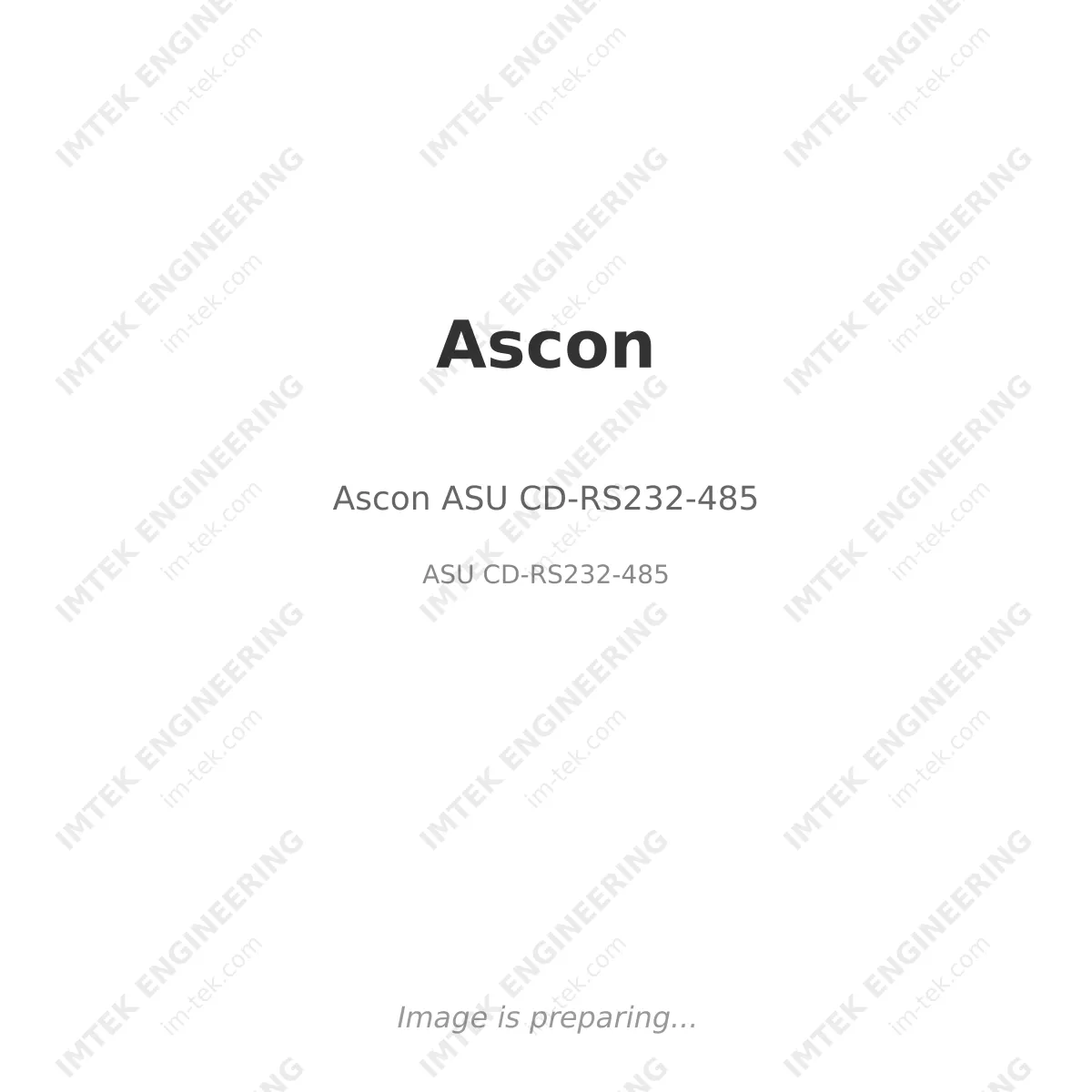 Ascon Ascon ASU CD-RS232-485 - ASU CD-RS232-485