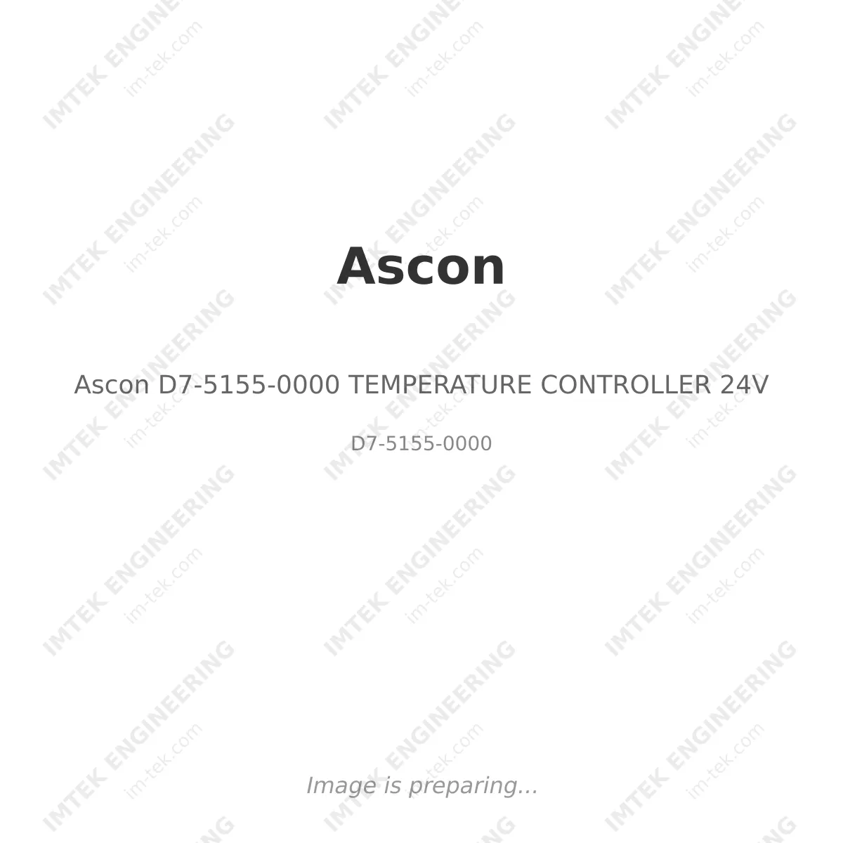 Ascon Ascon D7-5155-0000 TEMPERATURE CONTROLLER 24V - D7-5155-0000