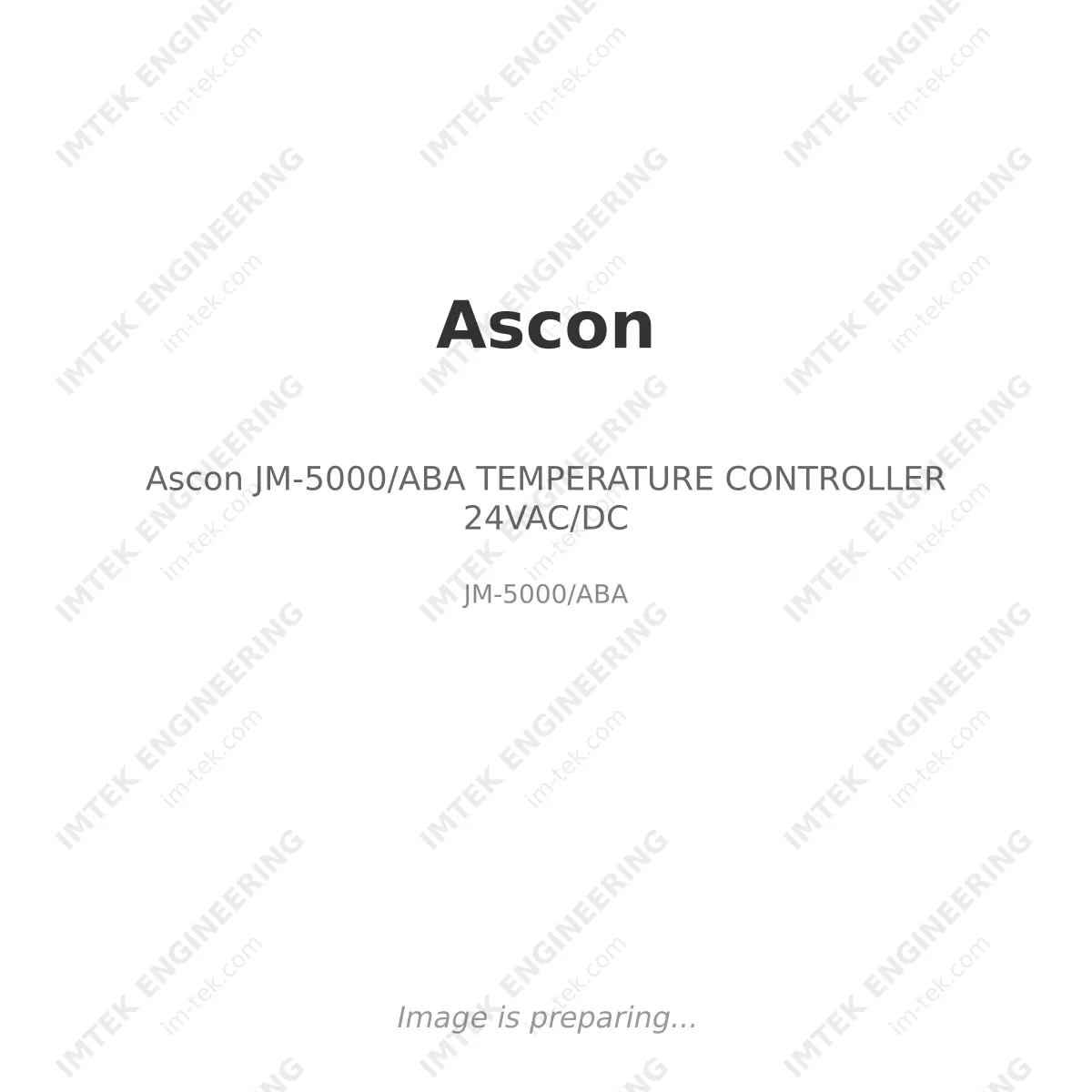 Ascon Ascon JM-5000/ABA TEMPERATURE CONTROLLER 24VAC/DC - JM-5000/ABA