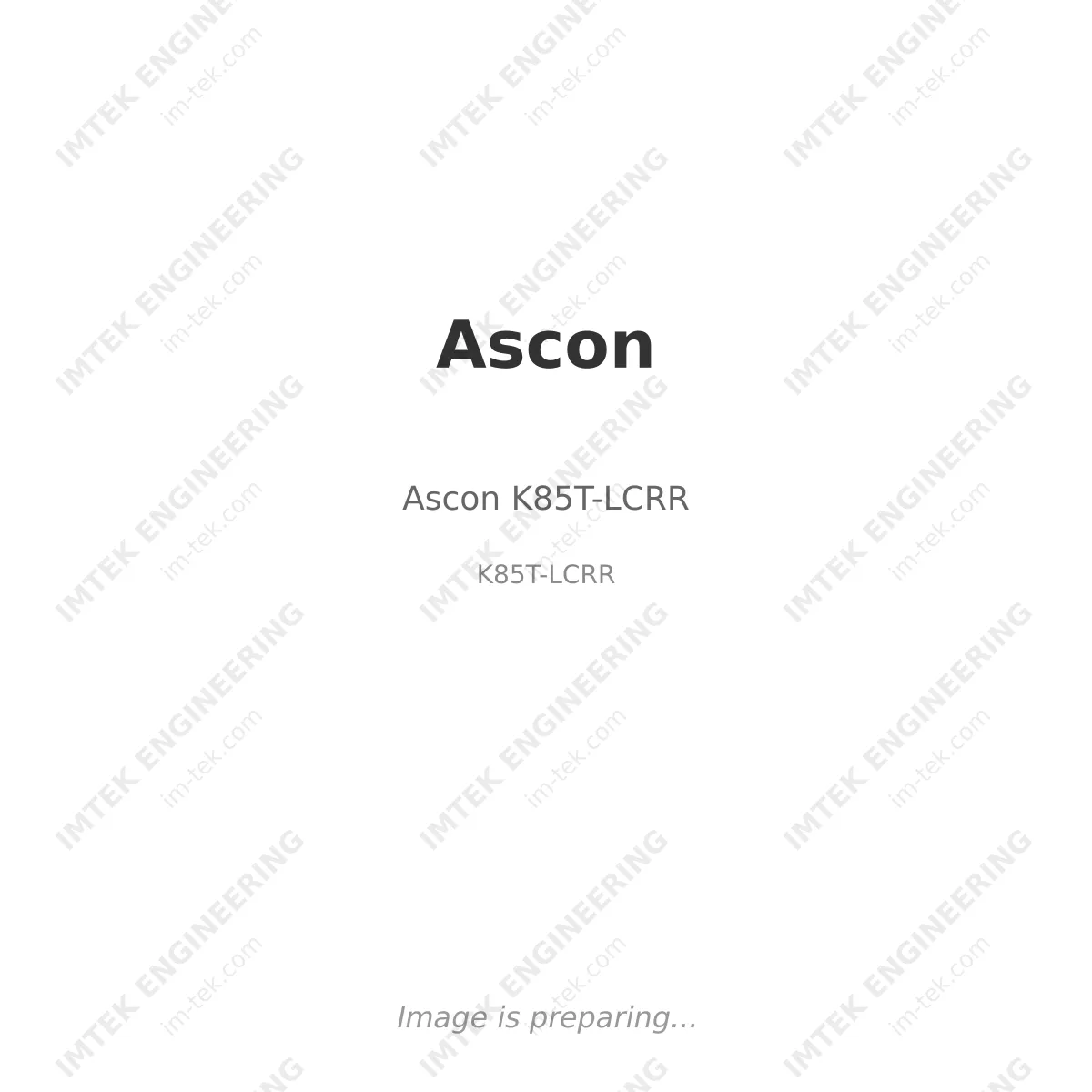 Ascon Ascon K85T-LCRR - K85T-LCRR