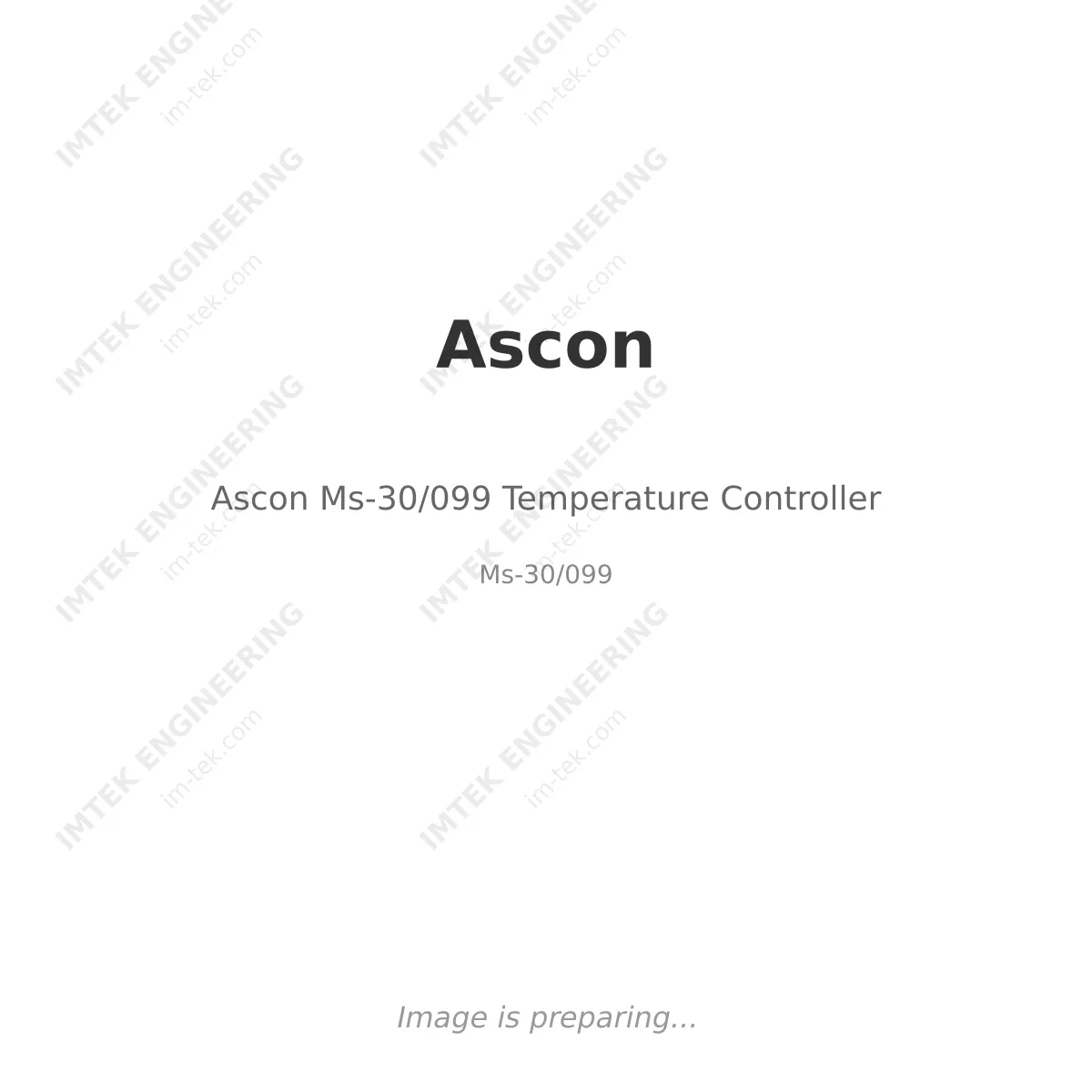 Ascon Ascon Ms-30/099 Temperature Controller - Ms-30/099