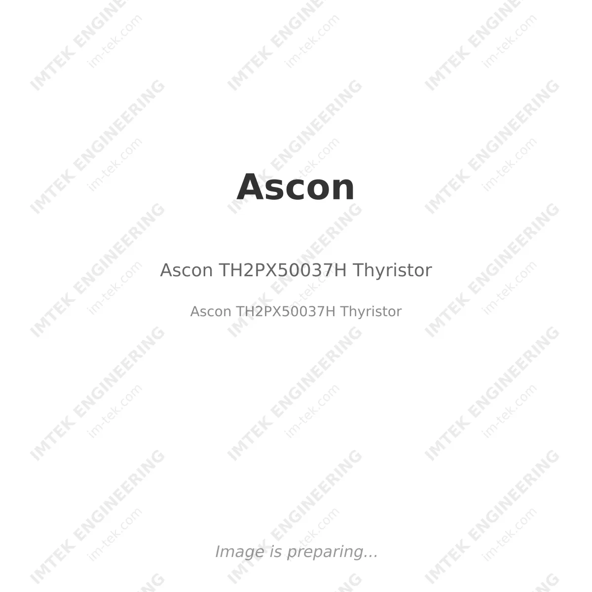Ascon Ascon TH2PX50037H Thyristor - Ascon TH2PX50037H Thyristor