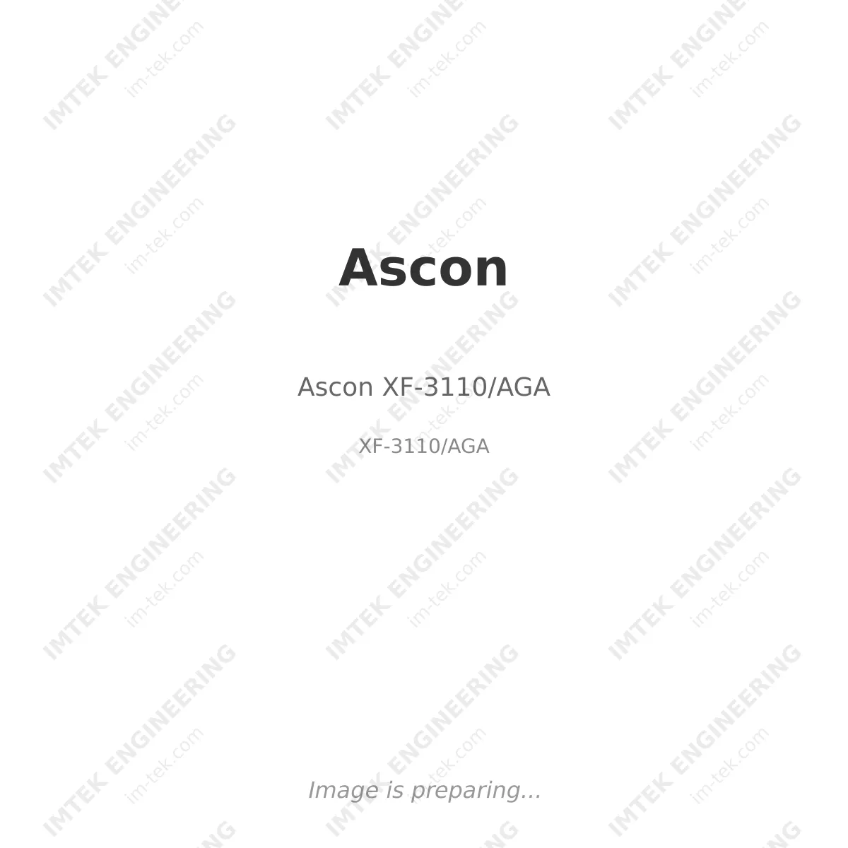 Ascon Ascon XF-3110/AGA - XF-3110/AGA