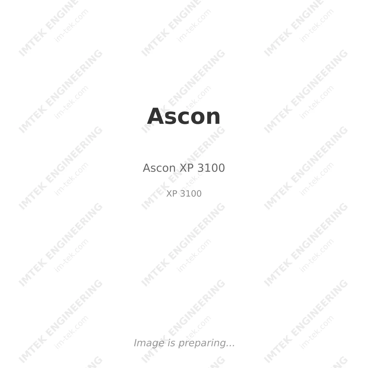 Ascon Ascon XP 3100 - XP 3100