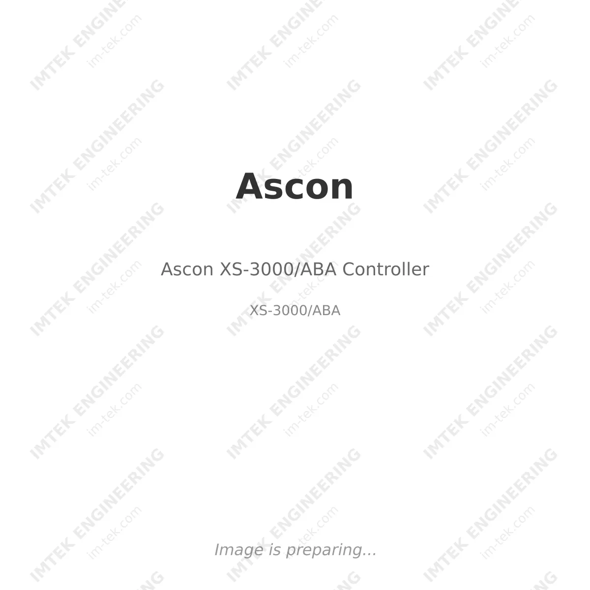 Ascon Ascon XS-3000/ABA Controller - Ascon XS-3000/ABA Controller