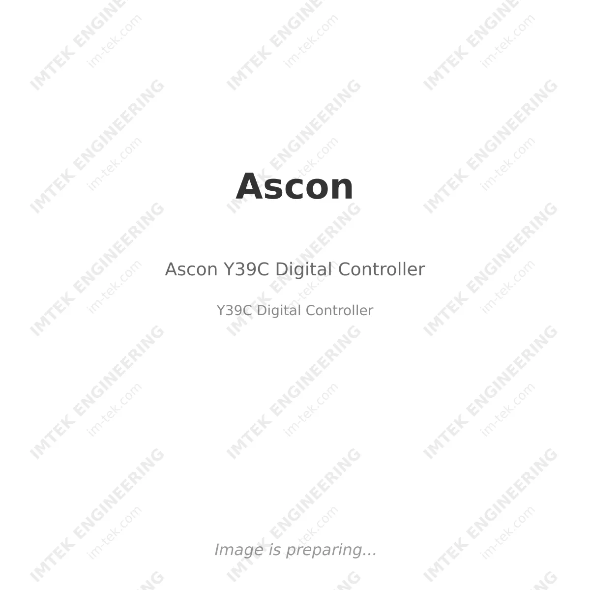 Ascon Ascon Y39C Digital Controller - Y39C Digital Controller