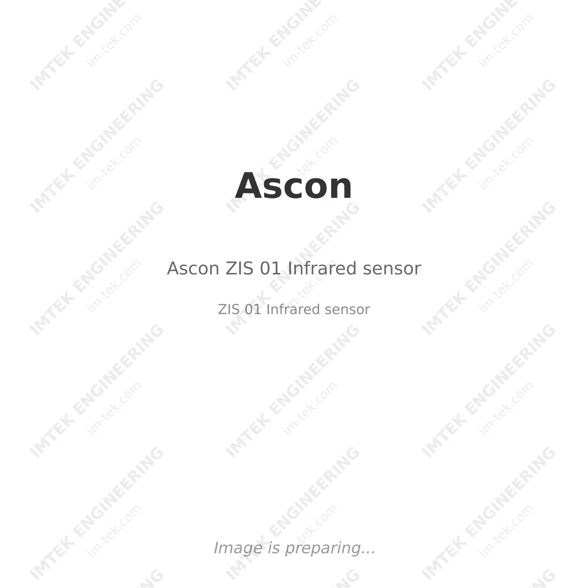 Ascon Ascon ZIS 01 Infrared sensor - ZIS 01 Infrared sensor
