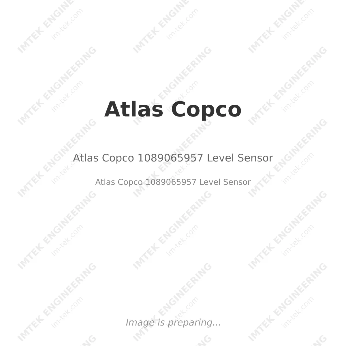 Atlas Copco Atlas Copco 1089065957 Level Sensor - Atlas Copco 1089065957 Level Sensor