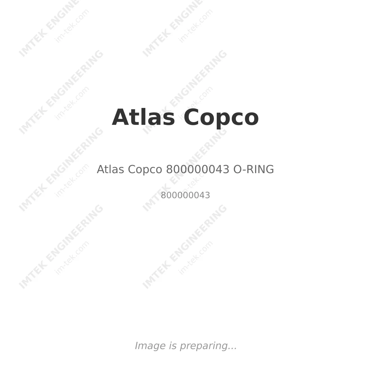 Atlas Copco Atlas Copco 800000043 O-RING - 800000043