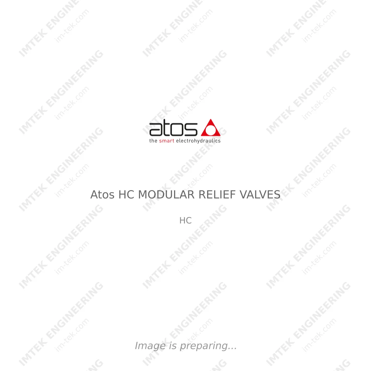 Atos Atos HC MODULAR RELIEF VALVES - HC