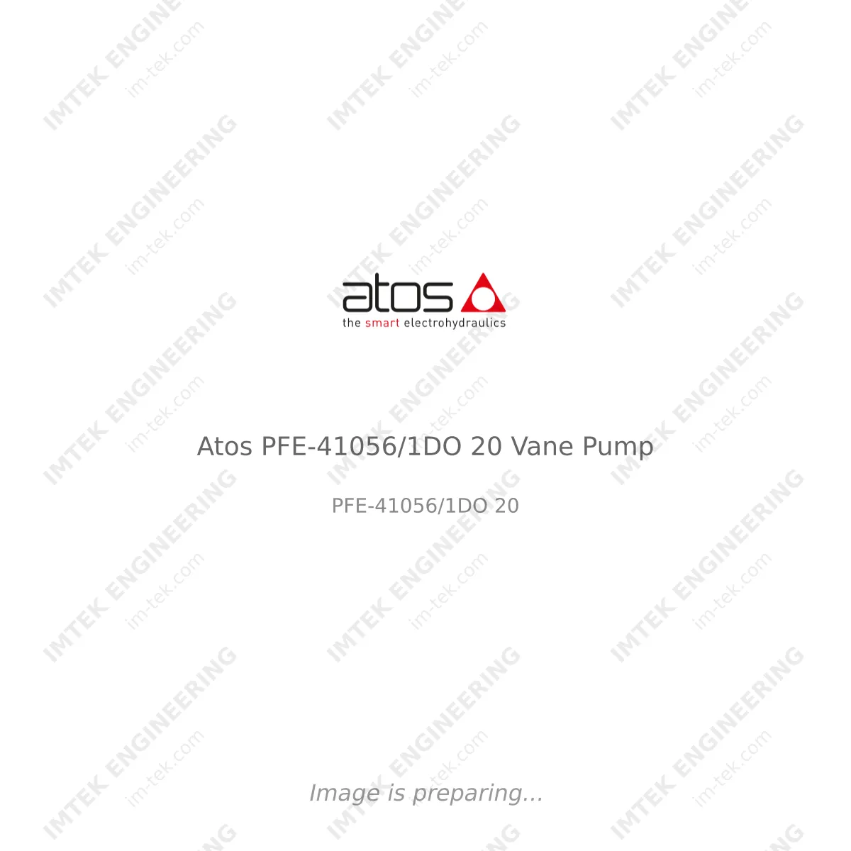 Atos Atos PFE-41056/1DO 20 Vane Pump - PFE-41056/1DO 20