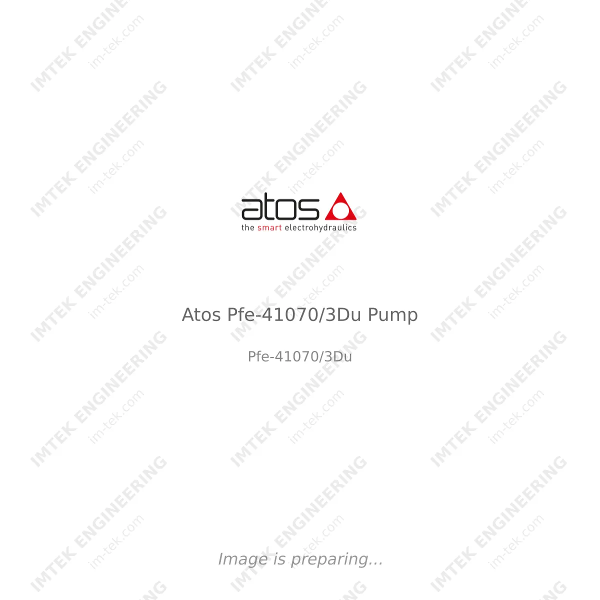 Atos Atos Pfe-41070/3Du Pump - Pfe-41070/3Du