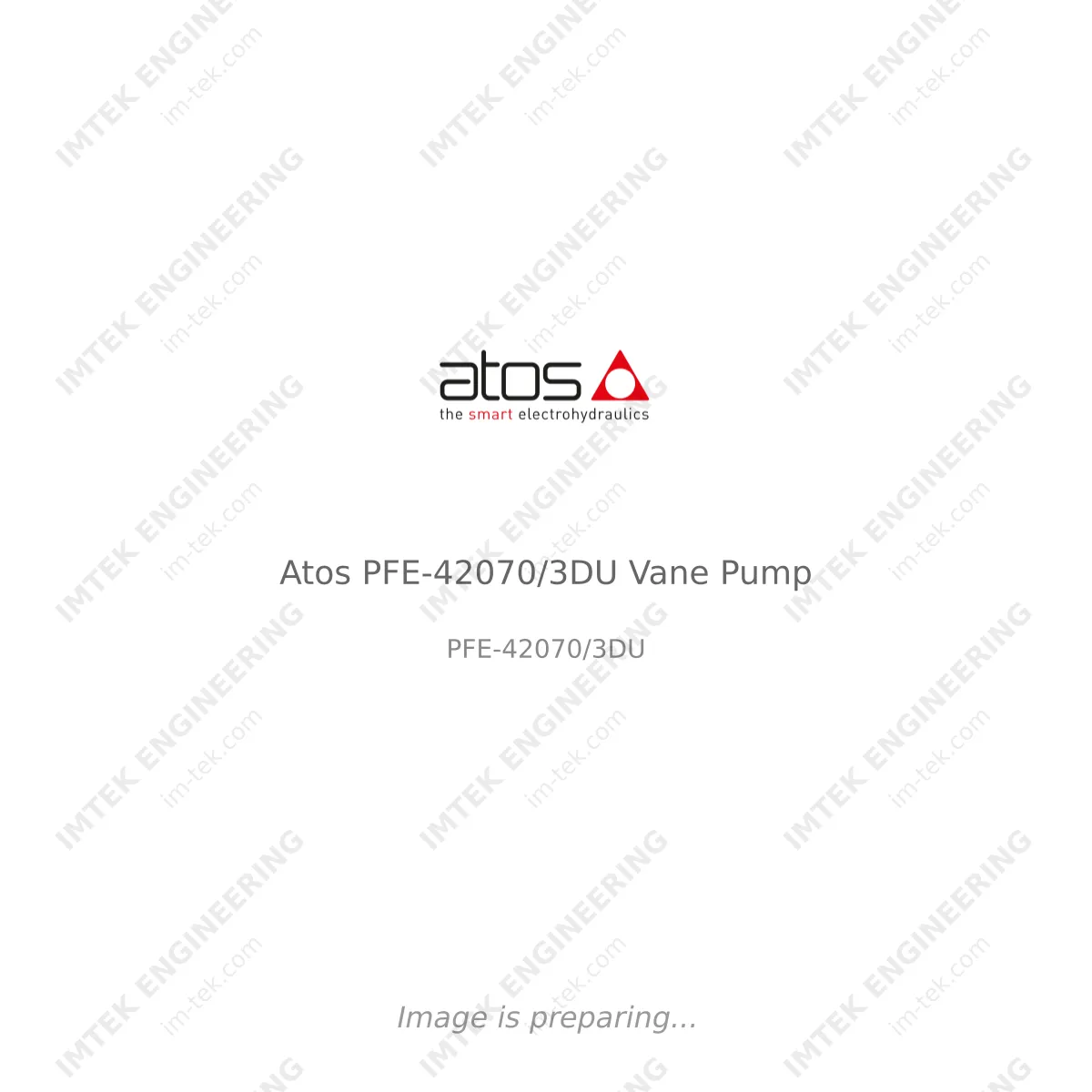 Atos Atos PFE-42070/3DU Vane Pump - PFE-42070/3DU