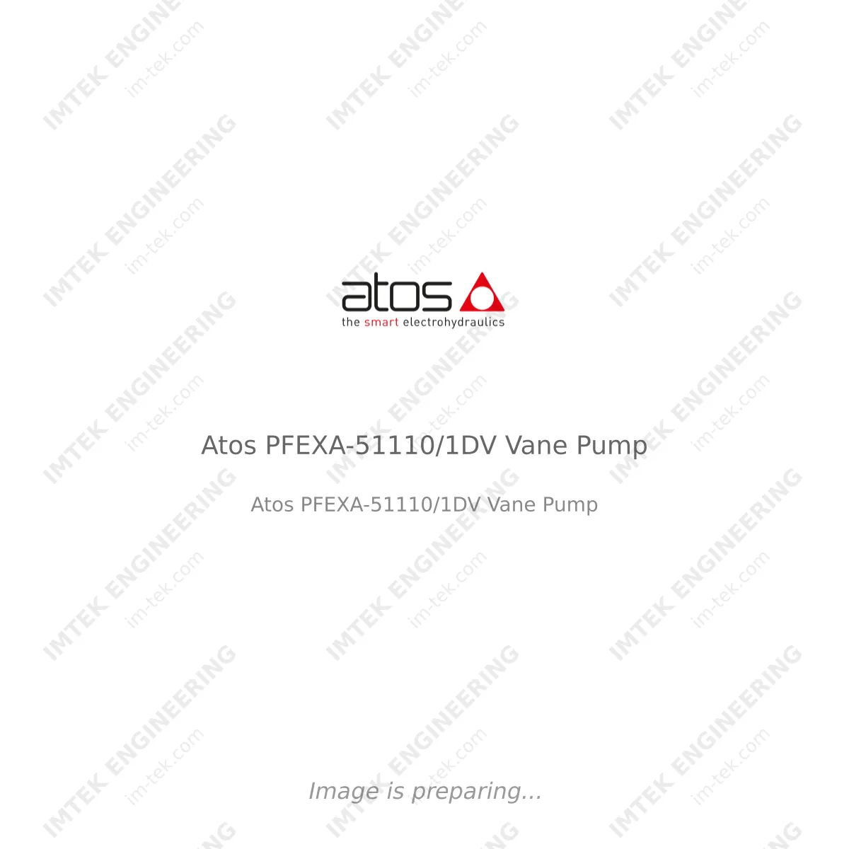Atos Atos PFEXA-51110/1DV Vane Pump - Atos PFEXA-51110/1DV Vane Pump