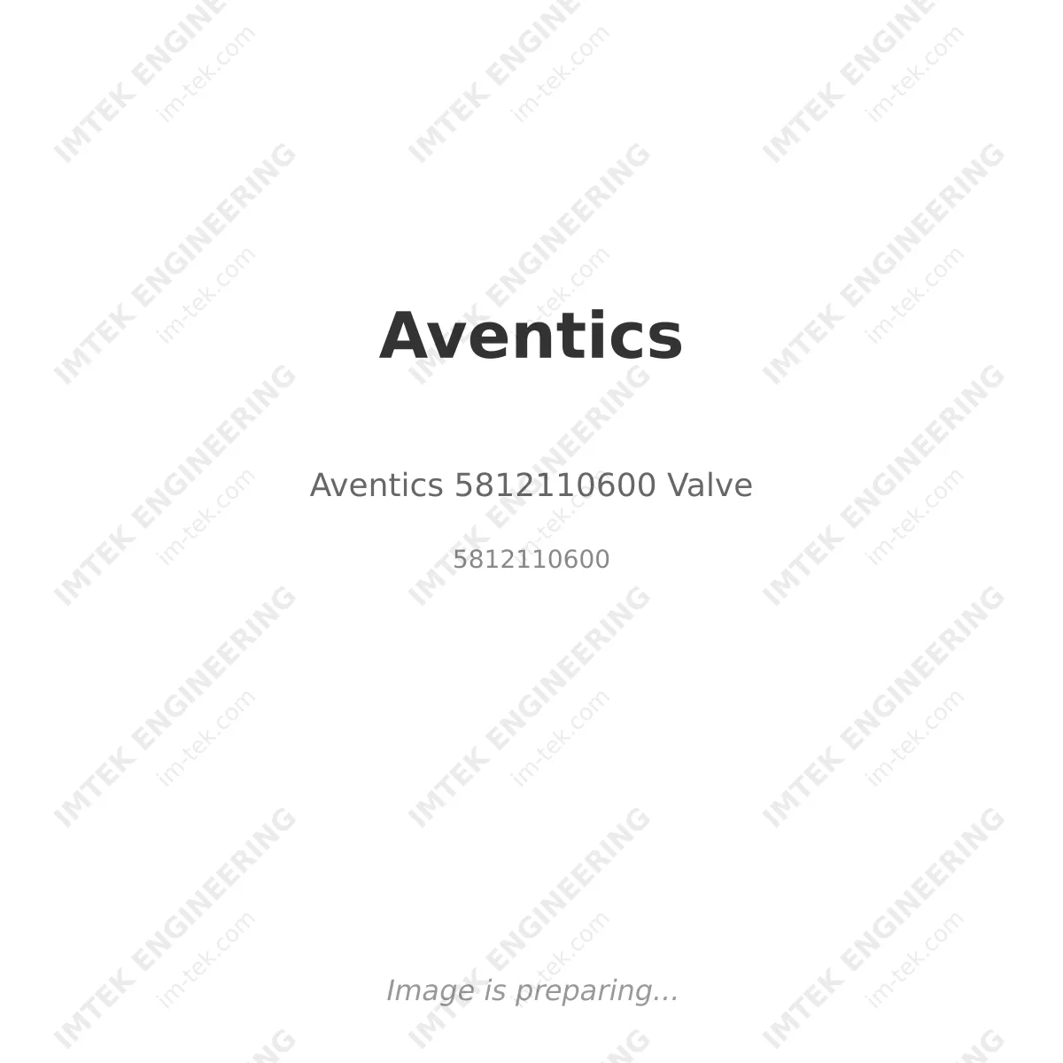 Aventics Aventics 5812110600 Valve - 5812110600