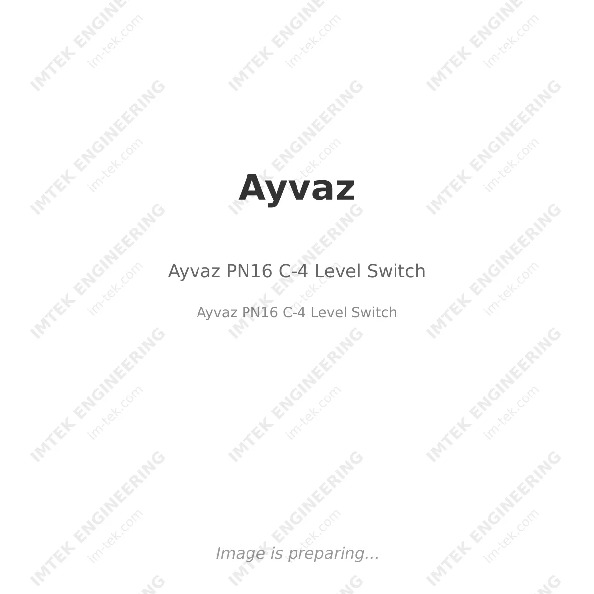 Ayvaz Ayvaz PN16 C-4 Level Switch - Ayvaz PN16 C-4 Level Switch