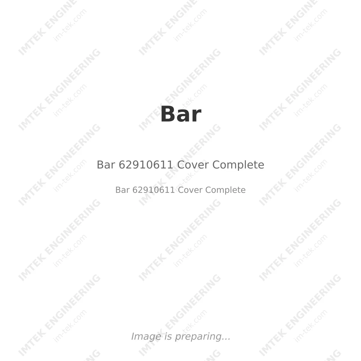 Bar Bar 62910611 Cover Complete - Bar 62910611 Cover Complete