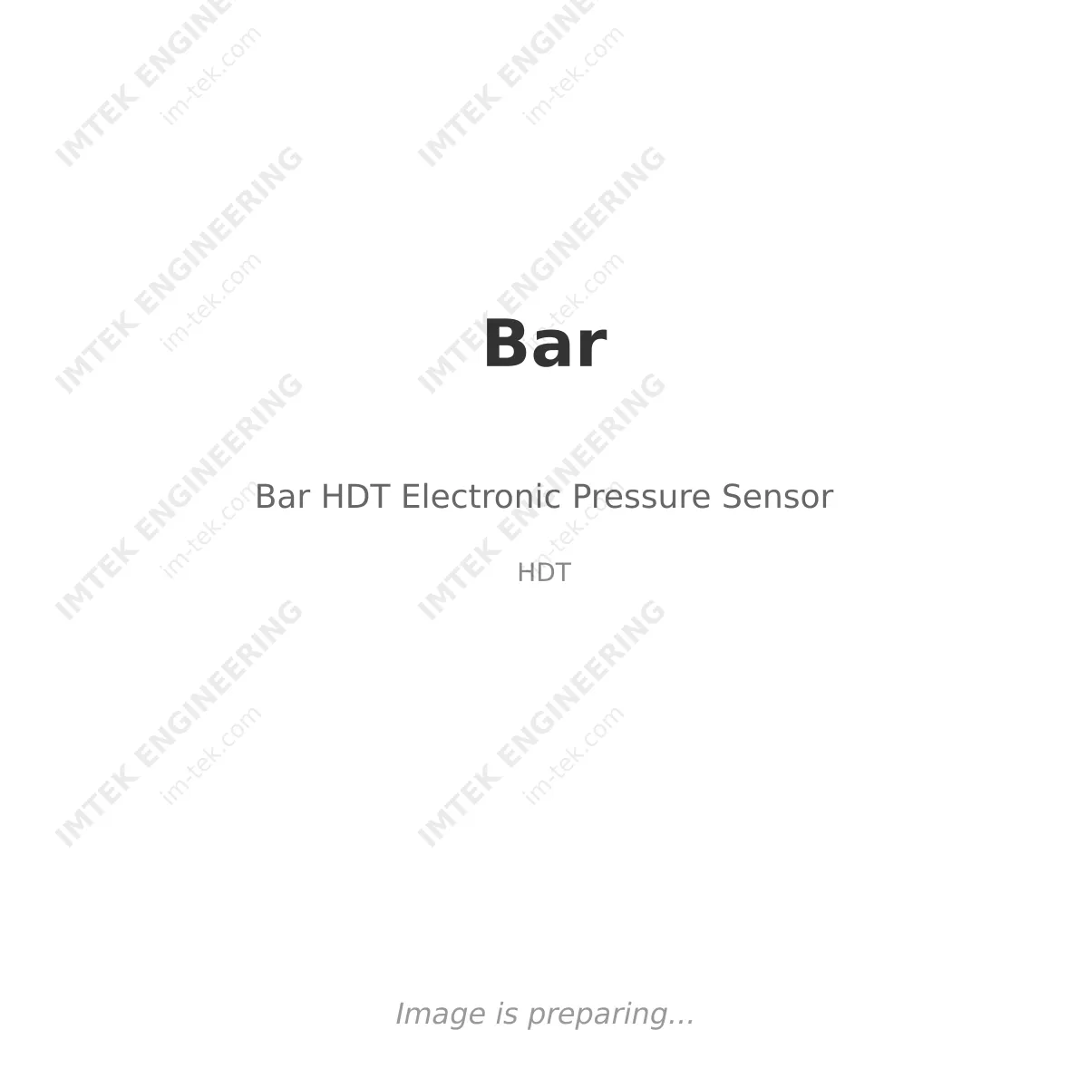 Bar Bar HDT Electronic Pressure Sensor - HDT