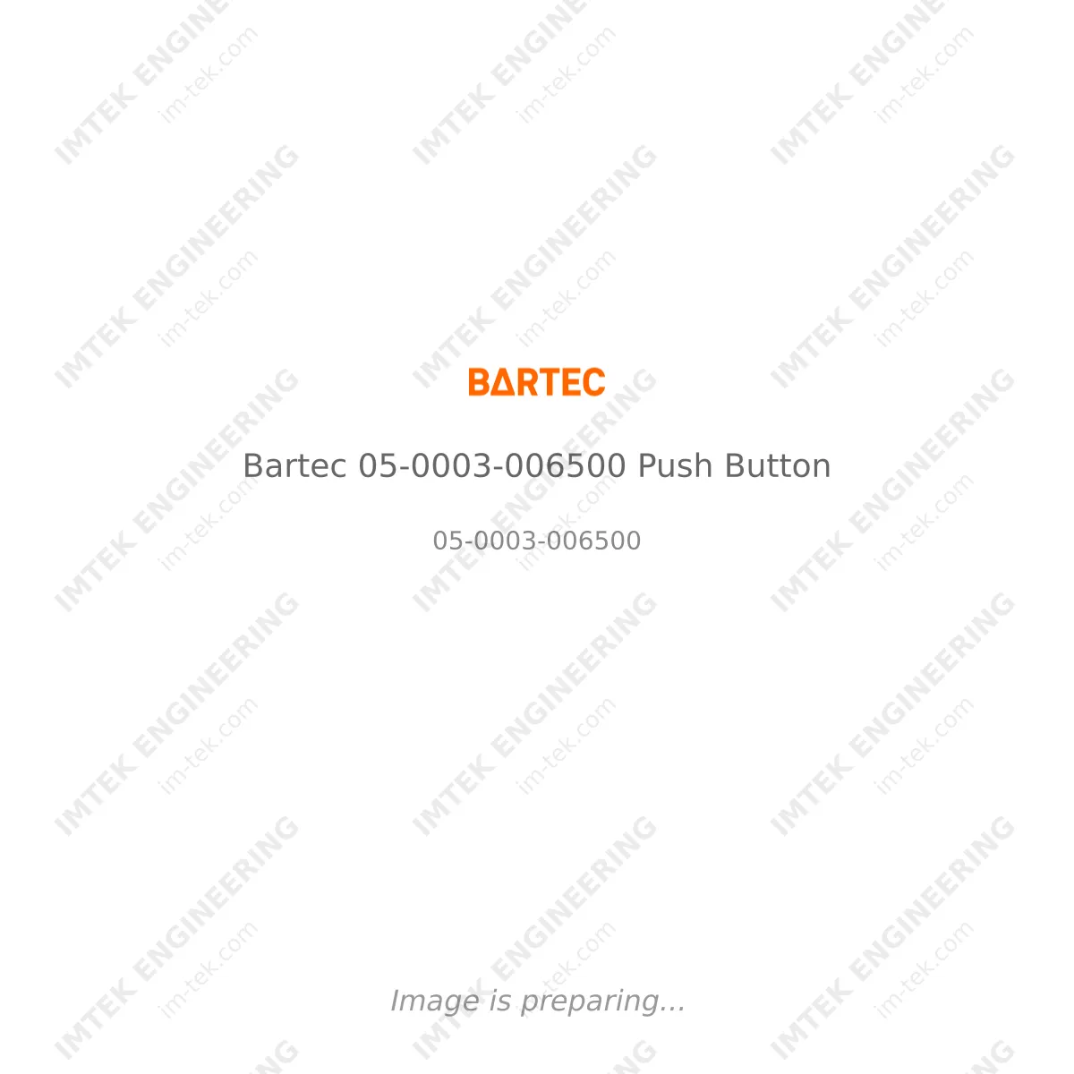 Bartec Bartec 05-0003-006500 Push Button - 05-0003-006500