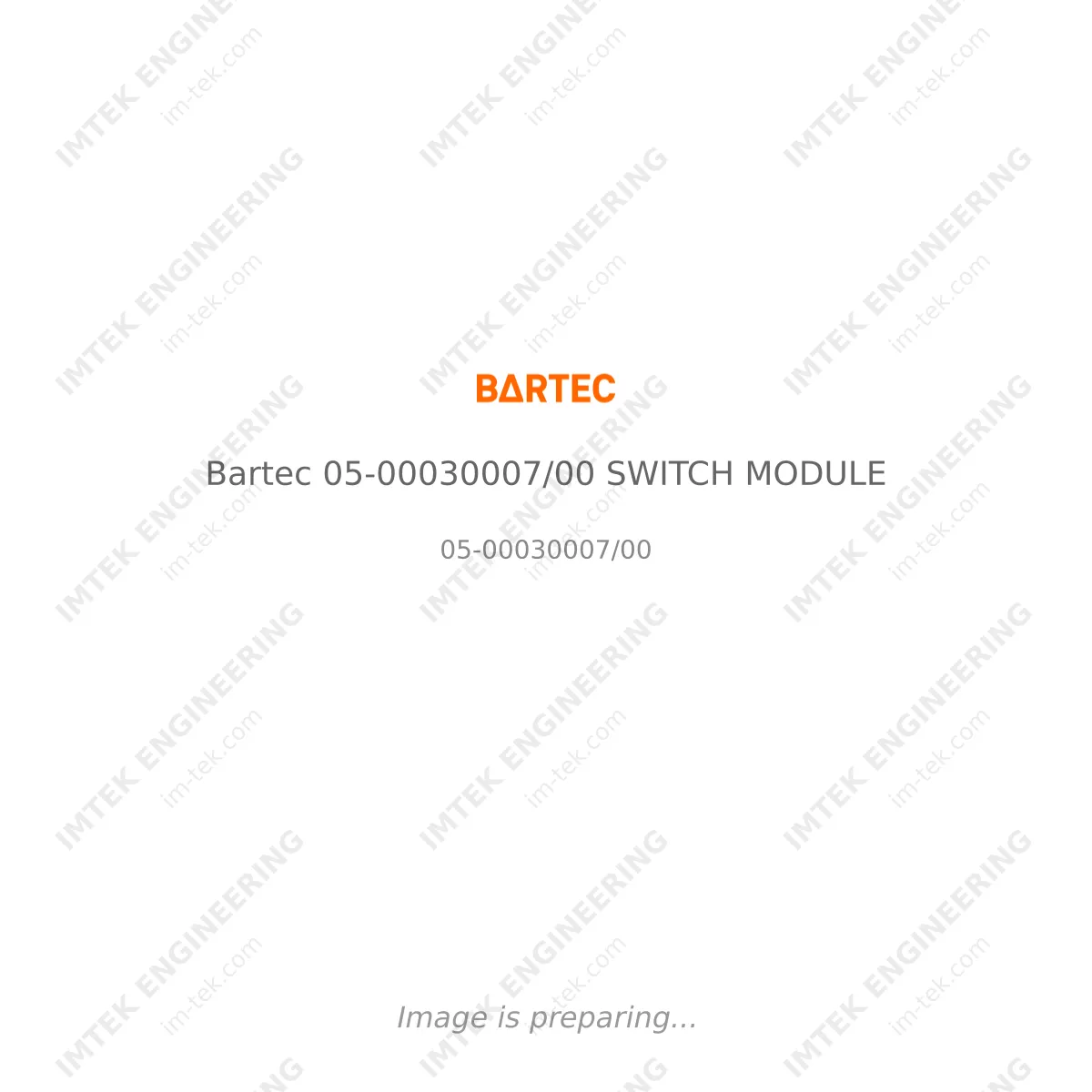 Bartec Bartec 05-00030007/00 SWITCH MODULE - 05-00030007/00
