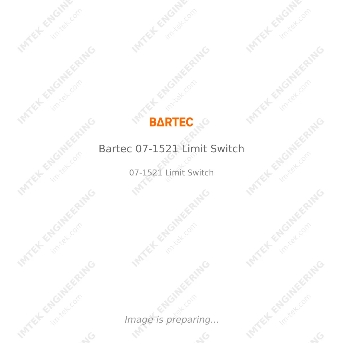 Bartec Bartec 07-1521 Limit Switch - 07-1521 Limit Switch