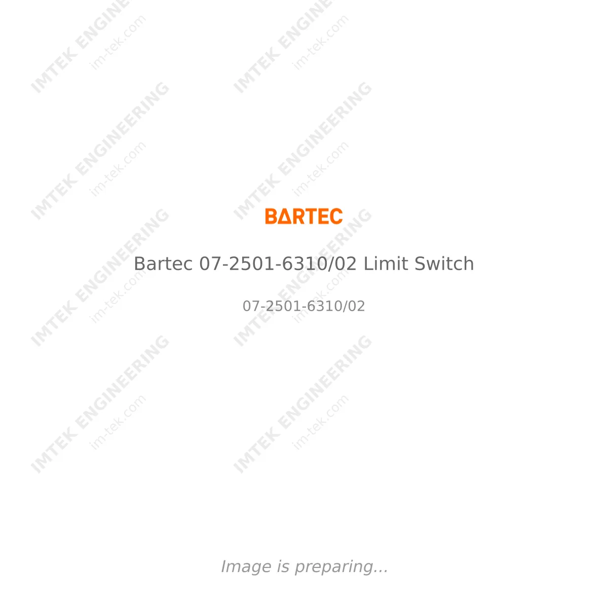 Bartec Bartec 07-2501-6310/02 Limit Switch - 07-2501-6310/02