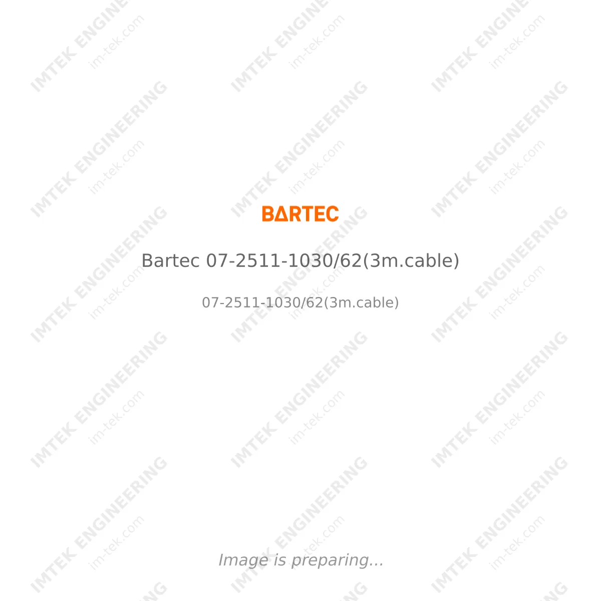 Bartec Bartec 07-2511-1030/62(3m.cable) - 07-2511-1030/62(3m.cable)