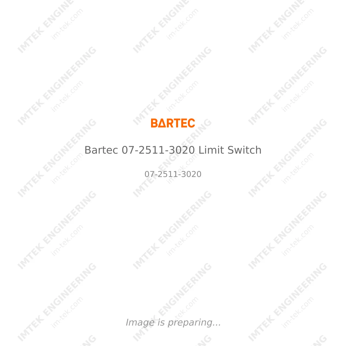 Bartec Bartec 07-2511-3020 Limit Switch - 07-2511-3020