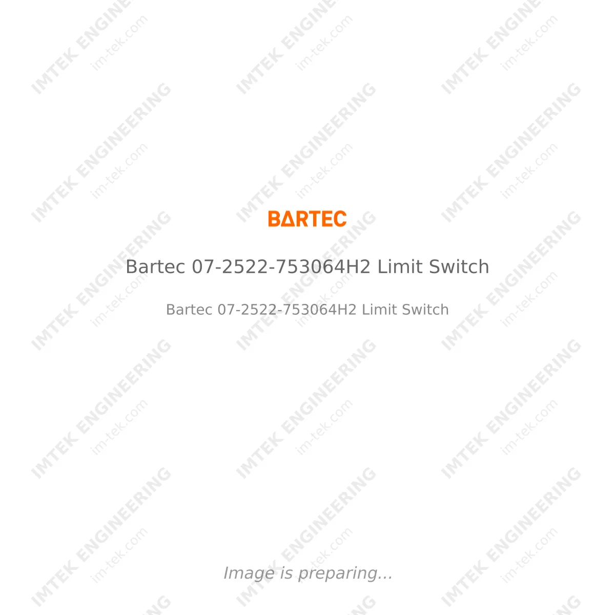 Bartec Bartec 07-2522-753064H2 Limit Switch - Bartec 07-2522-753064H2 Limit Switch