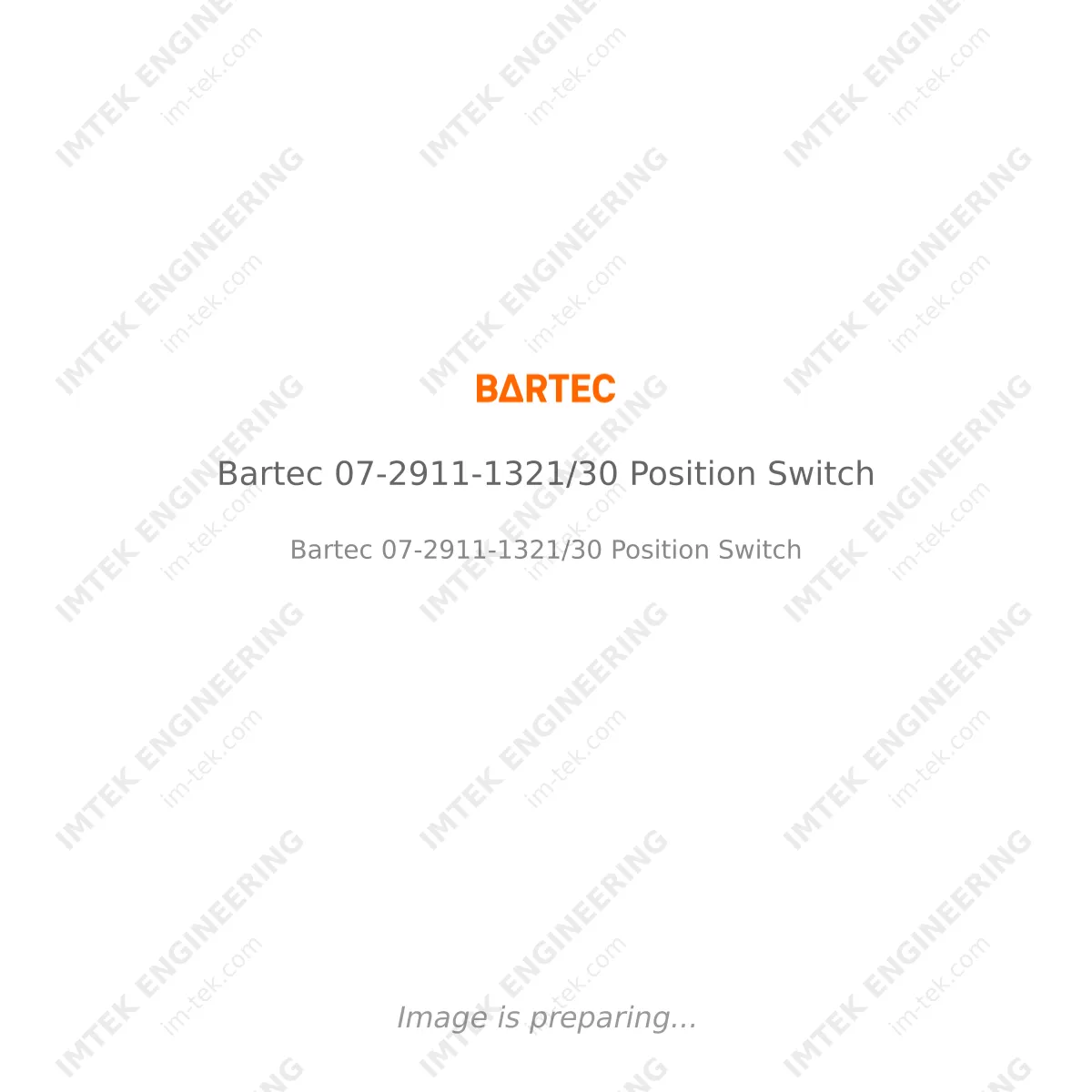 Bartec Bartec 07-2911-1321/30 Position Switch - Bartec 07-2911-1321/30 Position Switch
