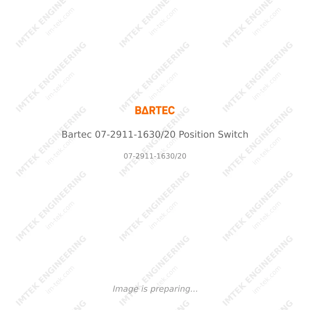 Bartec Bartec 07-2911-1630/20 Position Switch - 07-2911-1630/20
