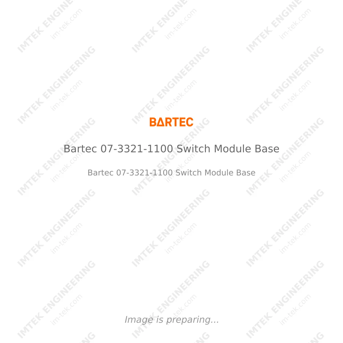 Bartec Bartec 07-3321-1100 Switch Module Base - Bartec 07-3321-1100 Switch Module Base