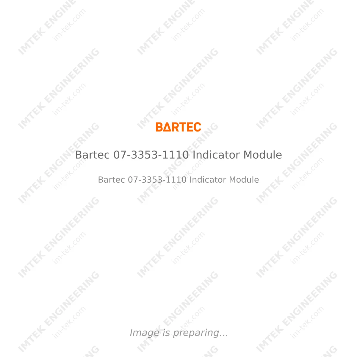 Bartec Bartec 07-3353-1110 Indicator Module - Bartec 07-3353-1110 Indicator Module