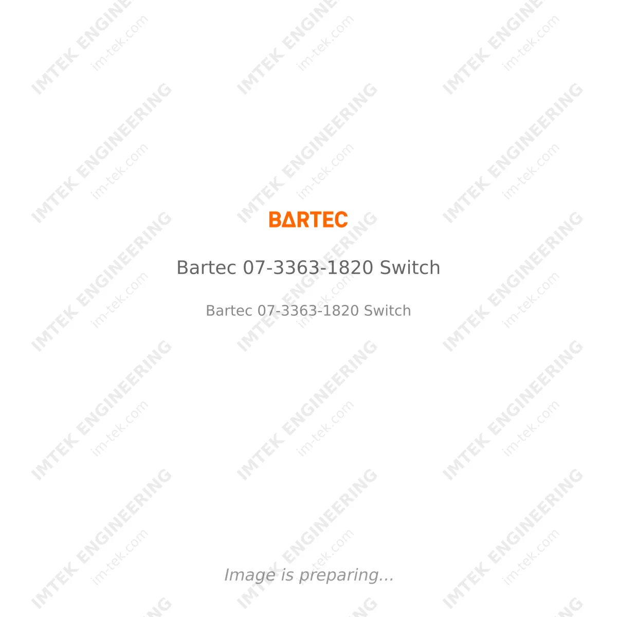 Bartec Bartec 07-3363-1820 Switch - Bartec 07-3363-1820 Switch