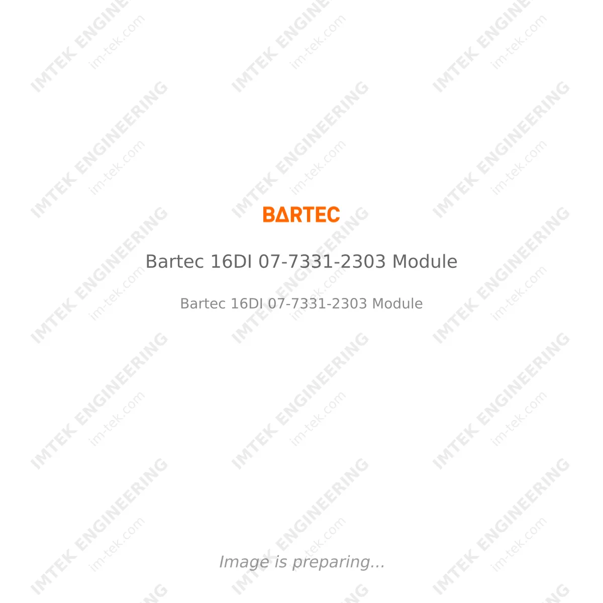 Bartec Bartec 16DI 07-7331-2303 Module - Bartec 16DI 07-7331-2303 Module