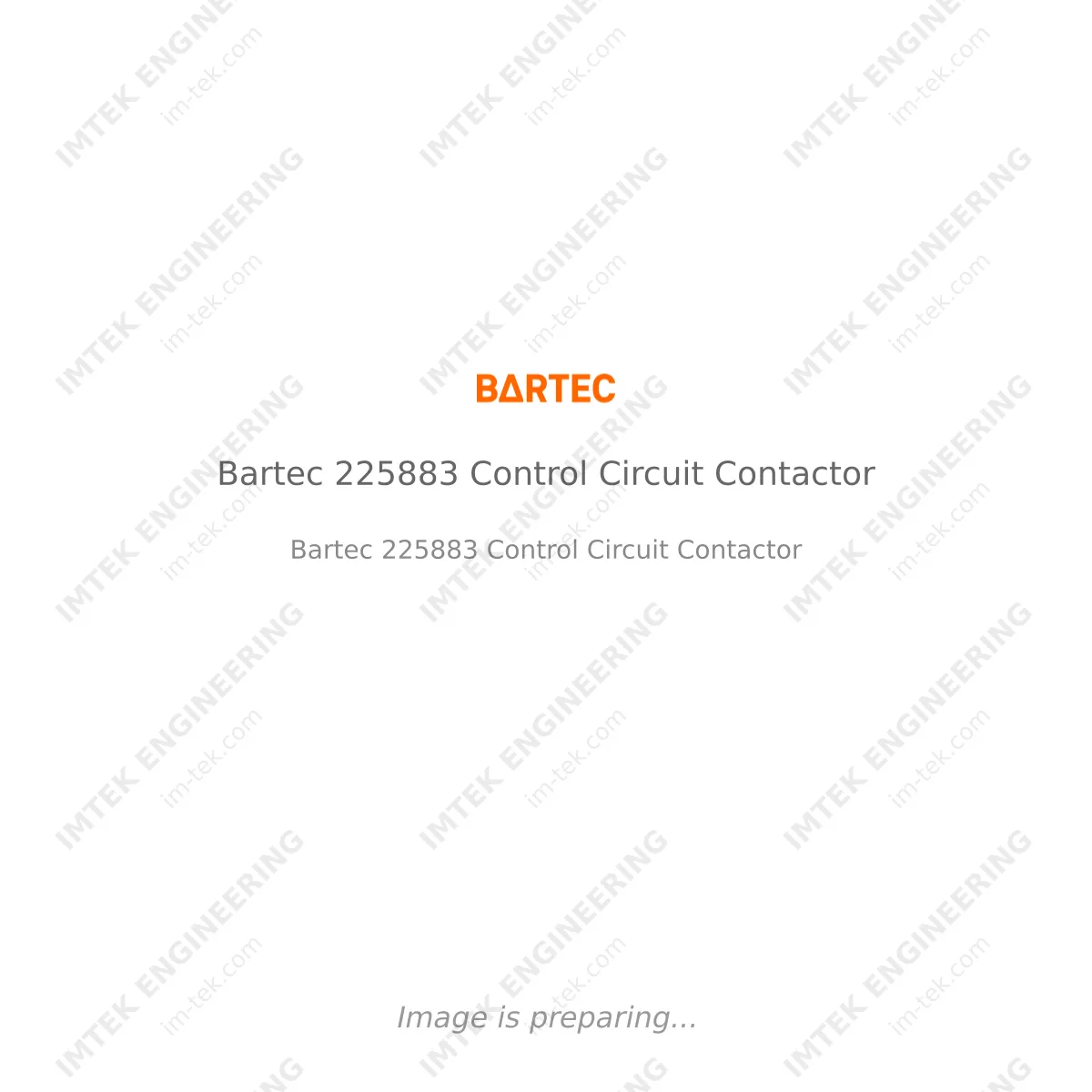 Bartec Bartec 225883 Control Circuit Contactor - Bartec 225883 Control Circuit Contactor