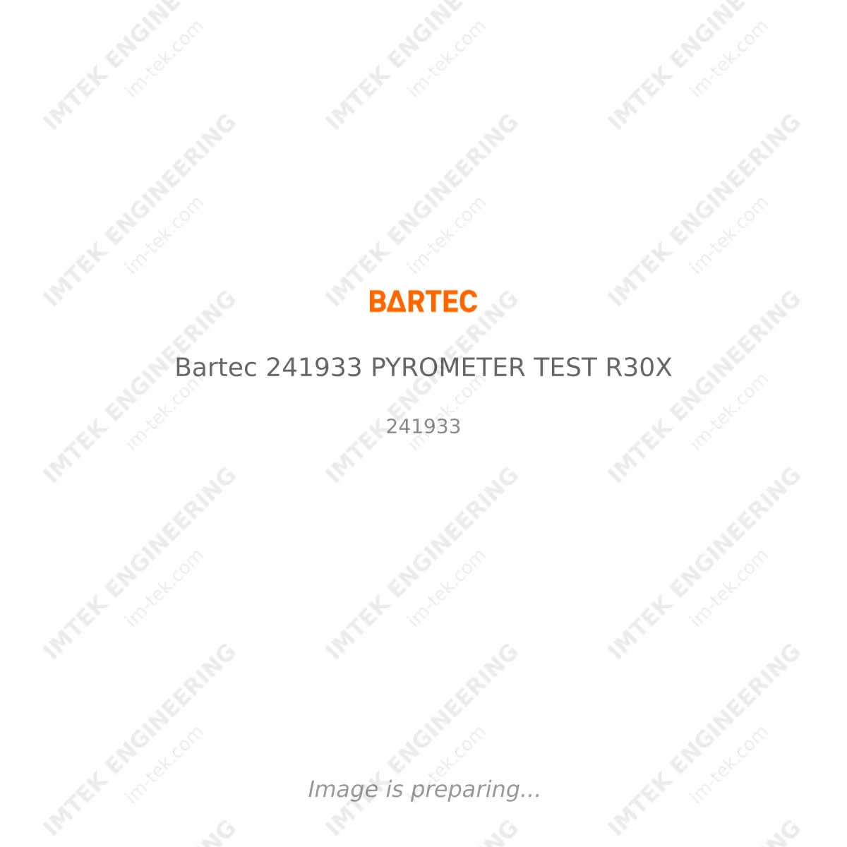 Bartec Bartec 241933 PYROMETER TEST R30X - 241933